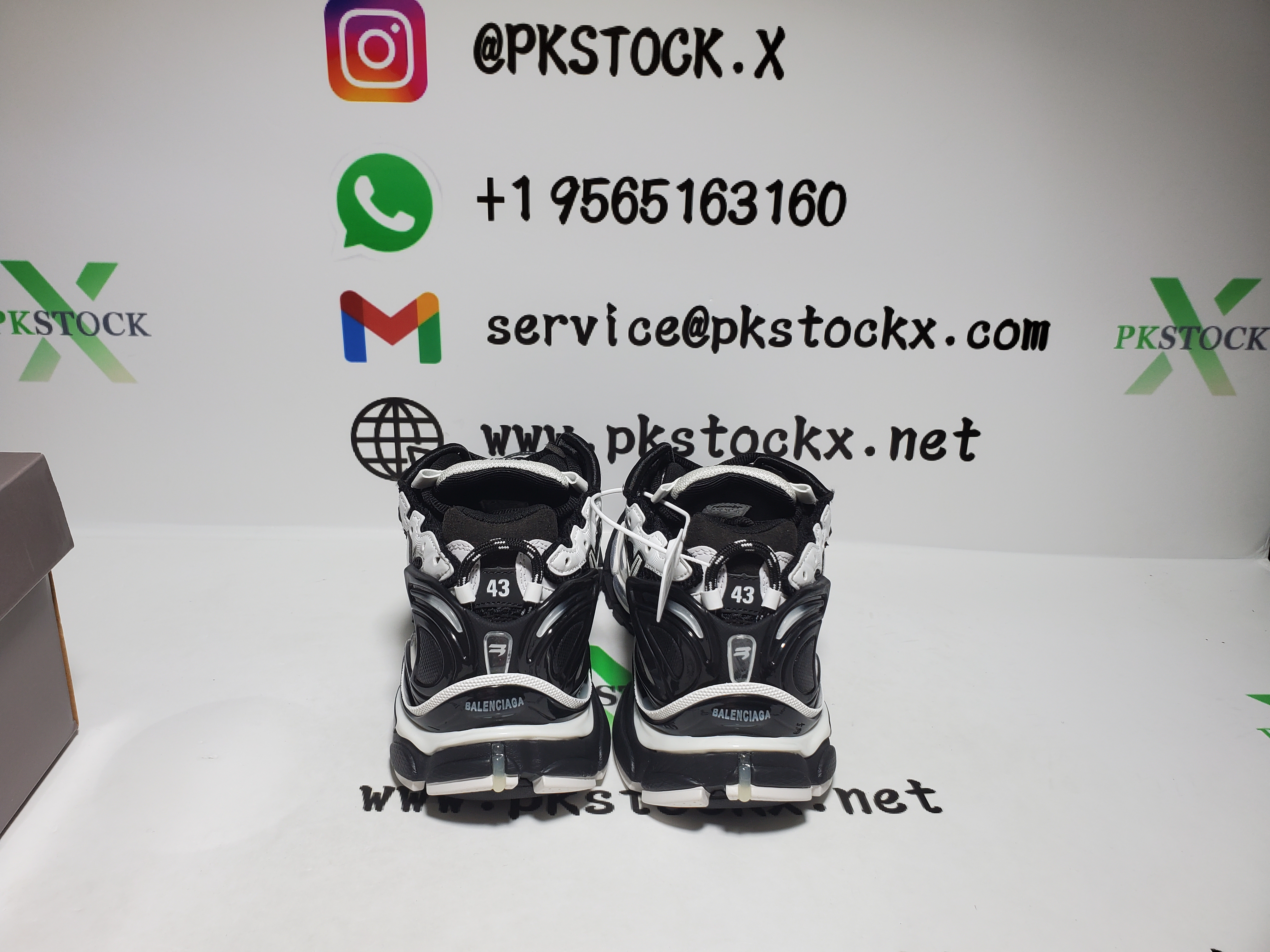 PK God Batch Balenciaga Runner Black White review E*** 04