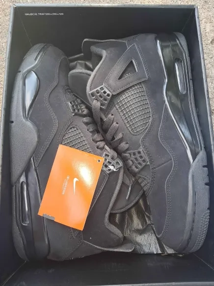 PK God Batch Air Jordan 4 Black Cat CU1110-010 review 