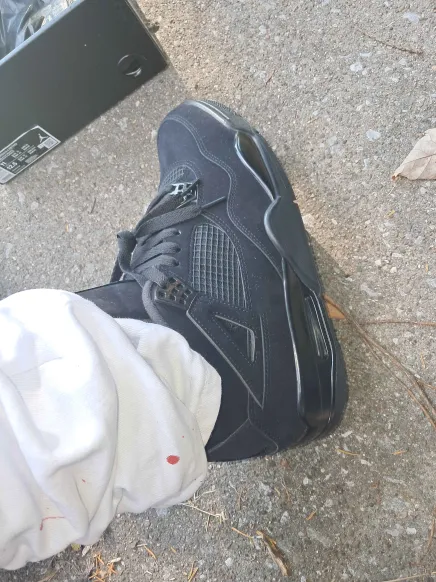 PK God Batch Air Jordan 4 Black Cat CU1110-010 review K*** 03