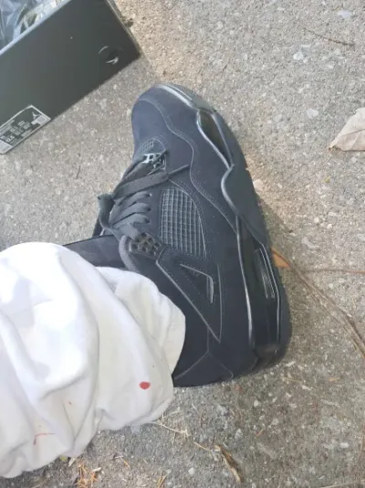 PK God Batch Air Jordan 4 Black Cat CU1110-010 review K*** 02