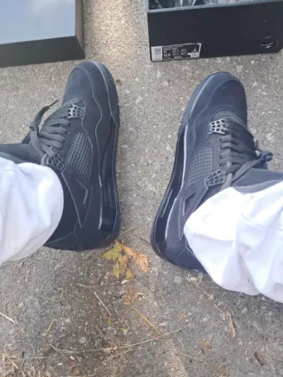 PK God Batch Air Jordan 4 Black Cat CU1110-010 review K*** 03