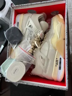 PK God Batch Air Jordan 4 Retro Off-White Sail  CV9388-100 review Noah Garcia