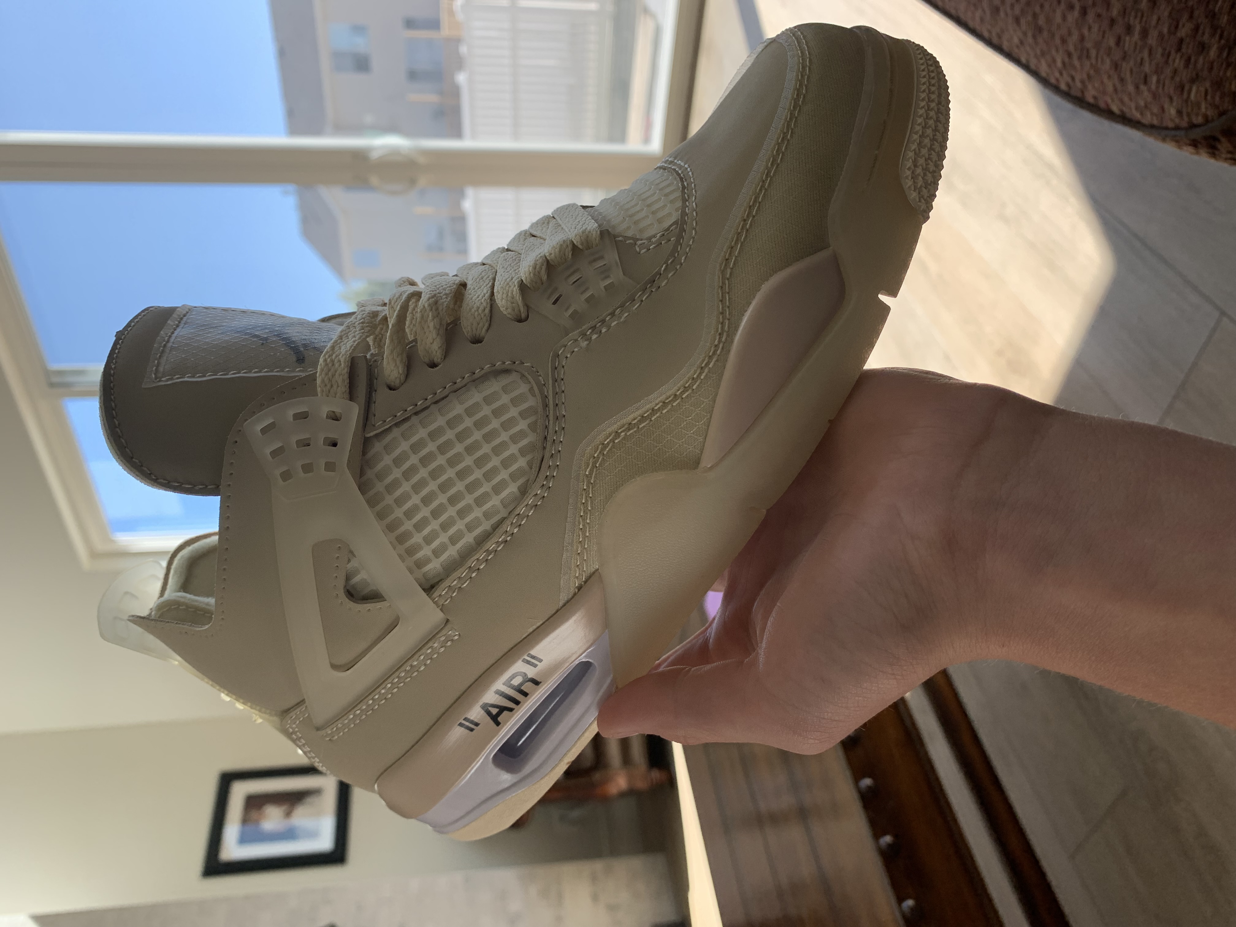 Special offer Batch OFF White x Air Jordan 4 Sail CV9388-100 review millcob 01