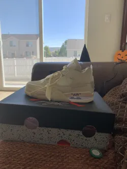 Special offer Batch OFF White x Air Jordan 4 Sail CV9388-100 review millcob 02
