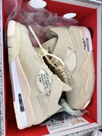 Special offer Batch OFF White x Air Jordan 4 Sail CV9388-100 review 2