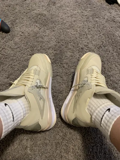 Special offer Batch OFF White x Air Jordan 4 Sail CV9388-100 review millcob 03