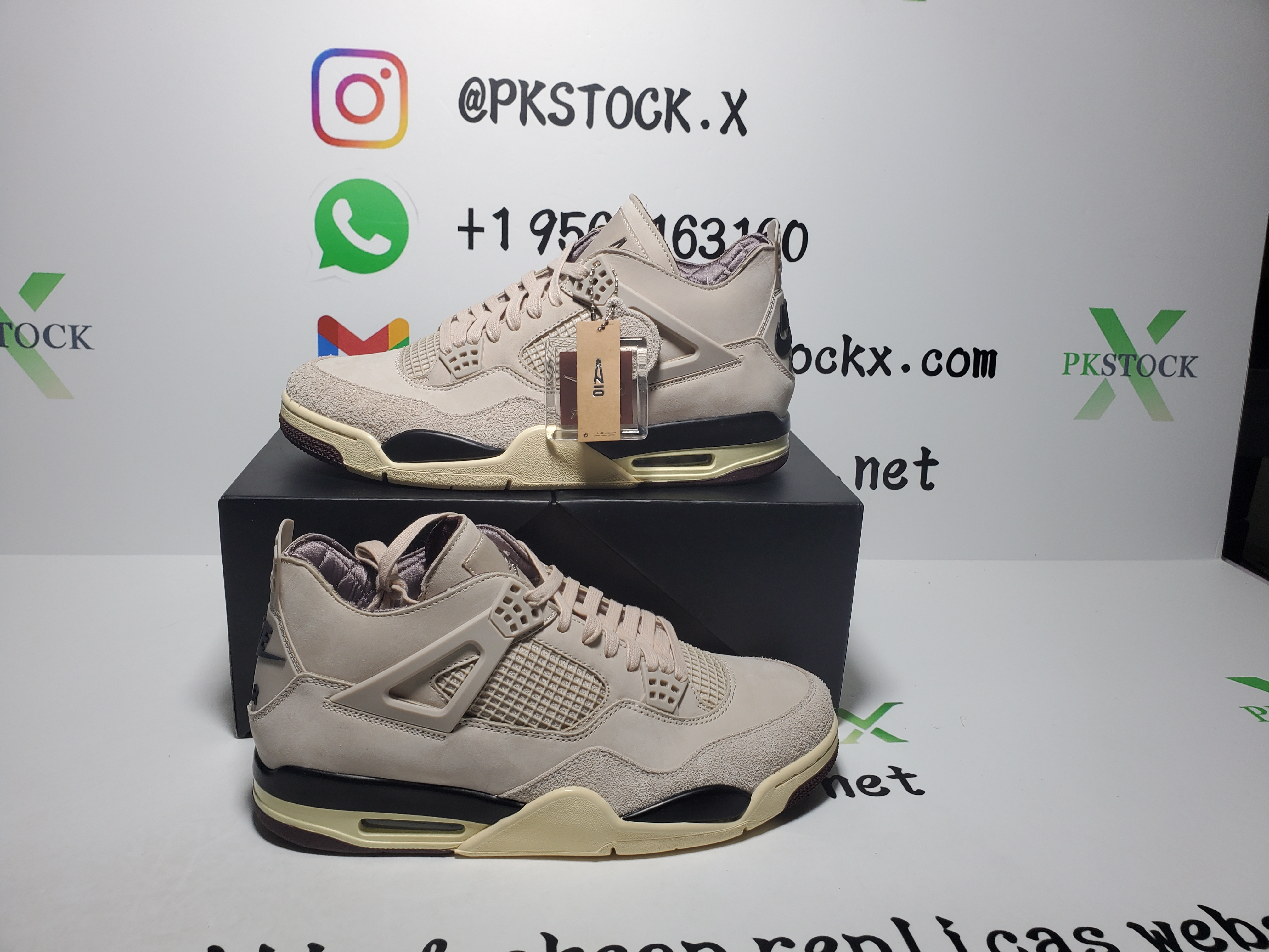 PK God Batch A Ma Maniére x Wmns Air Jordan 4 Retro 'Fossil Stone' FZ4810-200 review D*** 00