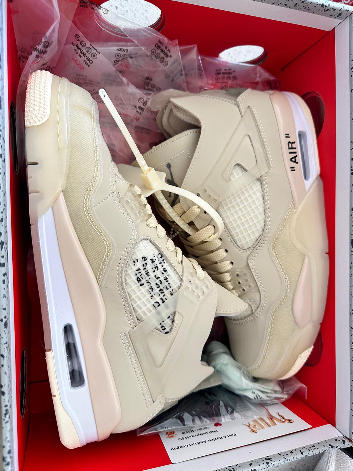 Special offer Batch OFF White x Air Jordan 4 Sail CV9388-100 review josiah xjosiah x