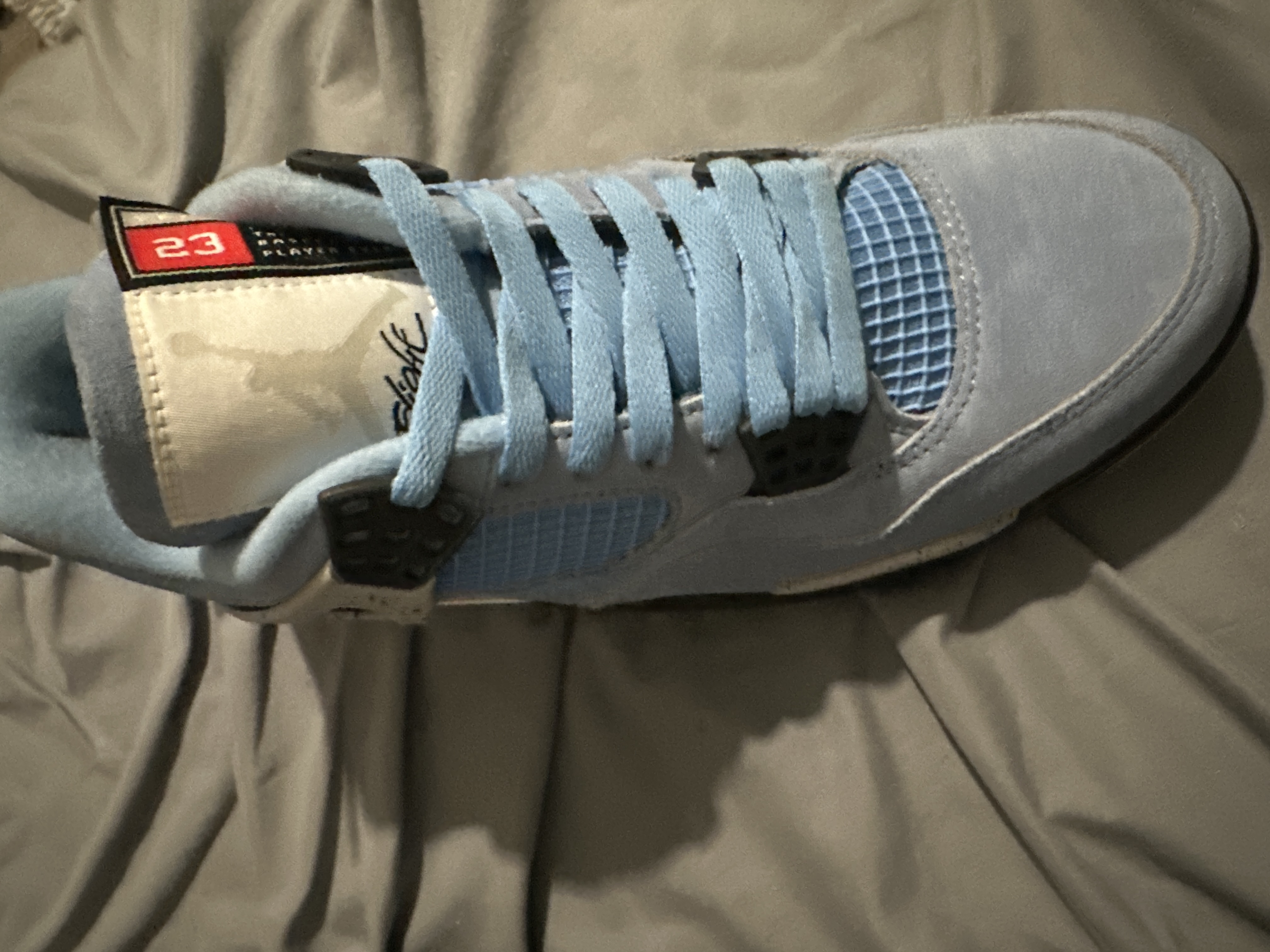 PK God Batch Air Jordan 4 Retro University Blue CT8527-400 review Kaylob Hudson 01