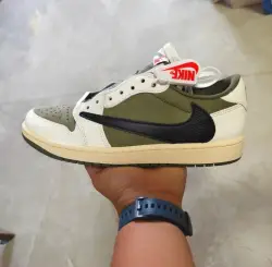 PK God Batch Air Jordan 1 Retro Low OG SP Travis Scott Medium Olive DM7866-200 review D*** 04