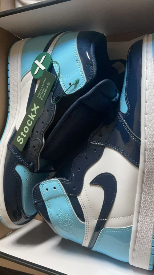 PK God Batch Air Jordan 1 Retro High UNC Patent (W) CD0461-401 review 
