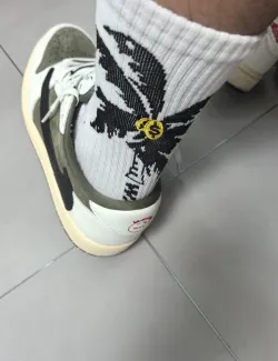 PK God Batch Air Jordan 1 Retro Low OG SP Travis Scott Medium Olive DM7866-200 review J***