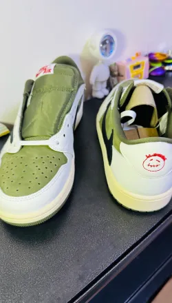 PK God Batch Air Jordan 1 Retro Low OG SP Travis Scott Medium Olive DM7866-200 review E*** 01