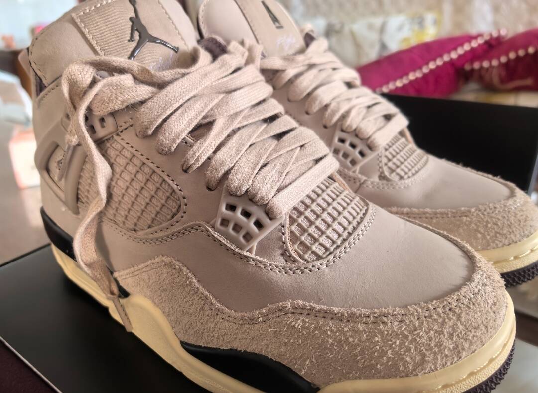 PK God Batch A Ma Maniére x Wmns Air Jordan 4 Retro 'Fossil Stone' FZ4810-200 review V*** 03