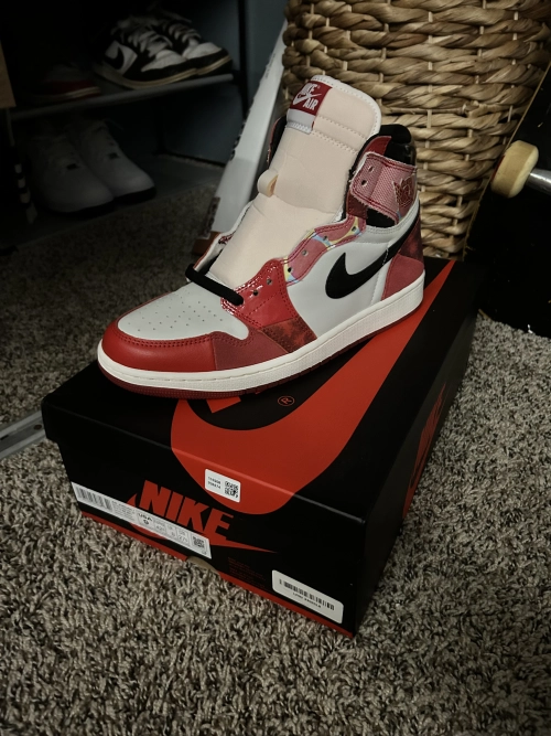 PK God Batch Air Jordan 1 High OG Spider-Man Across the Spider-Verse DV1748-601 review 