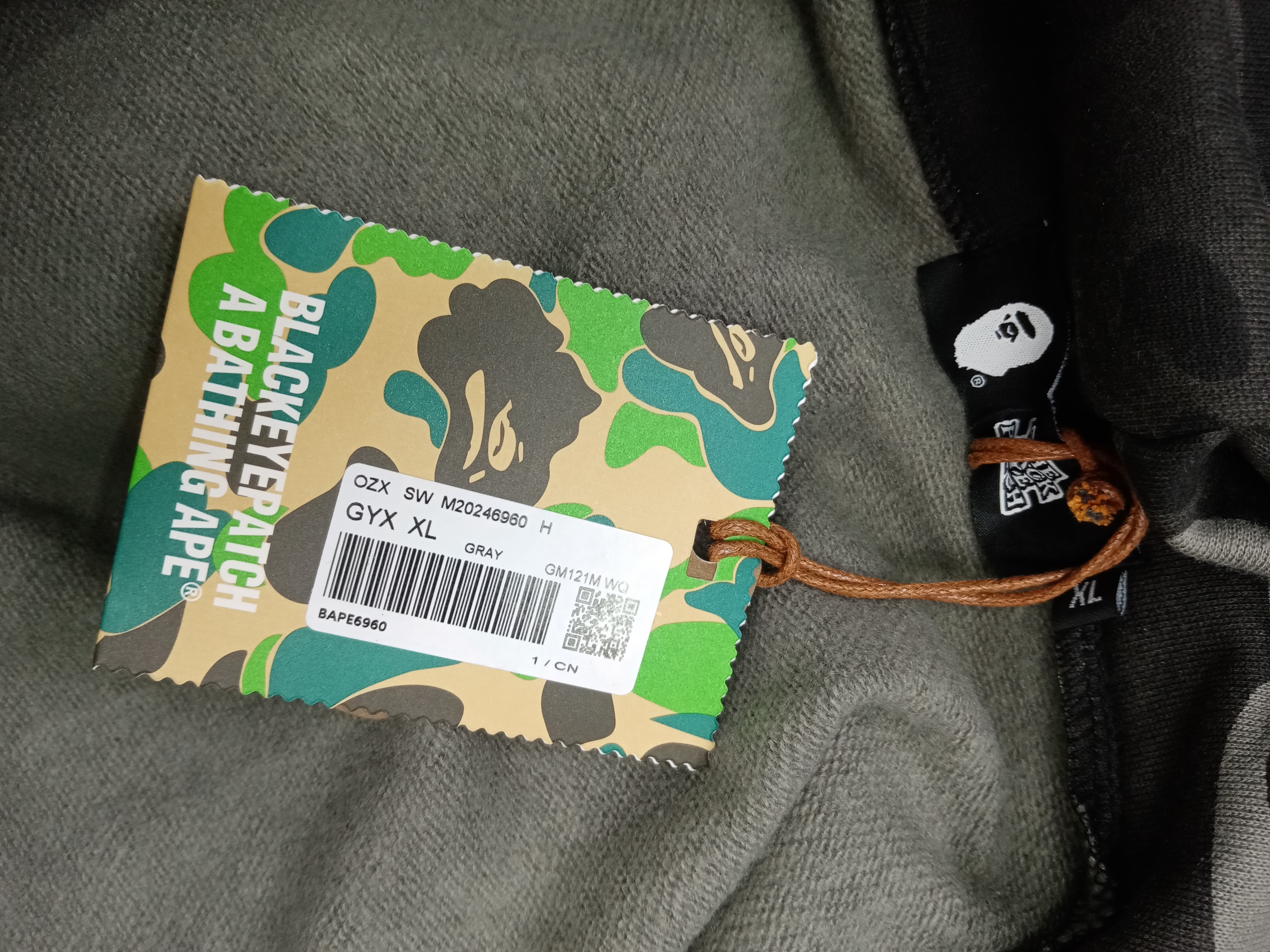 BAPE Black Eye Patch Color Camo Shark Full Zip Hoodie Black review 3