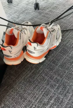 Balenciaga Track White Orange 542436 W1GB7 9059 (LED) review Tyshawn Lee