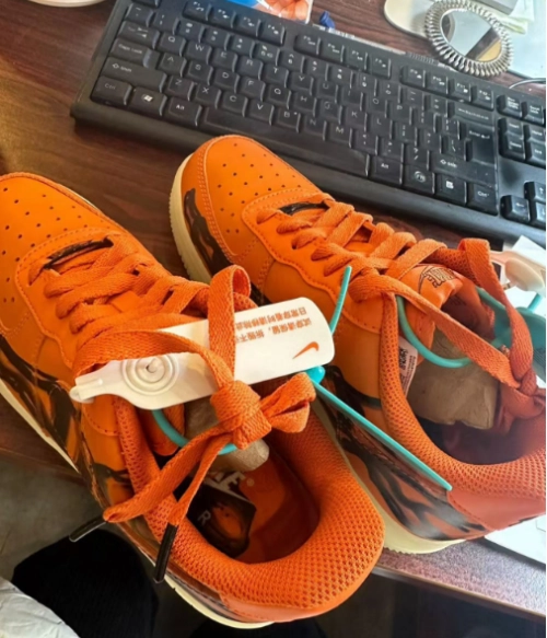 Nike Air Force 1 Low Orange Skeleton Halloween CU8067-800 review 