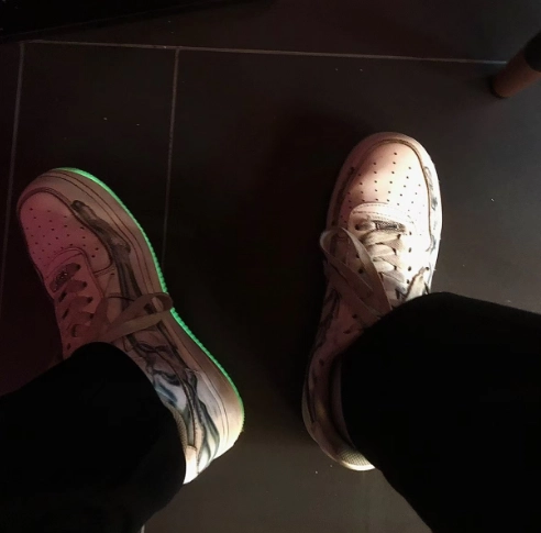 Nike Air Force 1 Low Skeleton Halloween BQ7541-100 review 