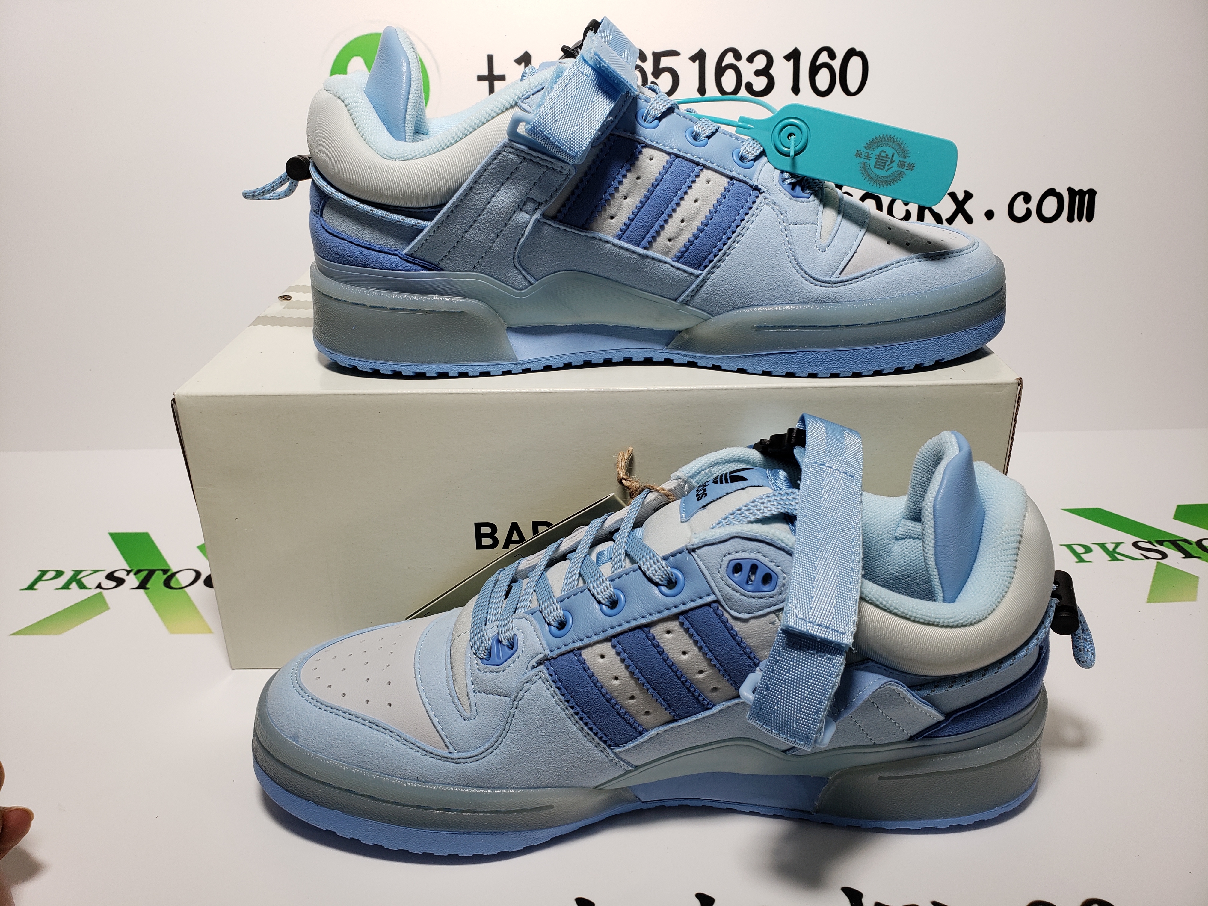 Adidas Forum Buckle Low Bad Bunny Blue Tint review G*** 01
