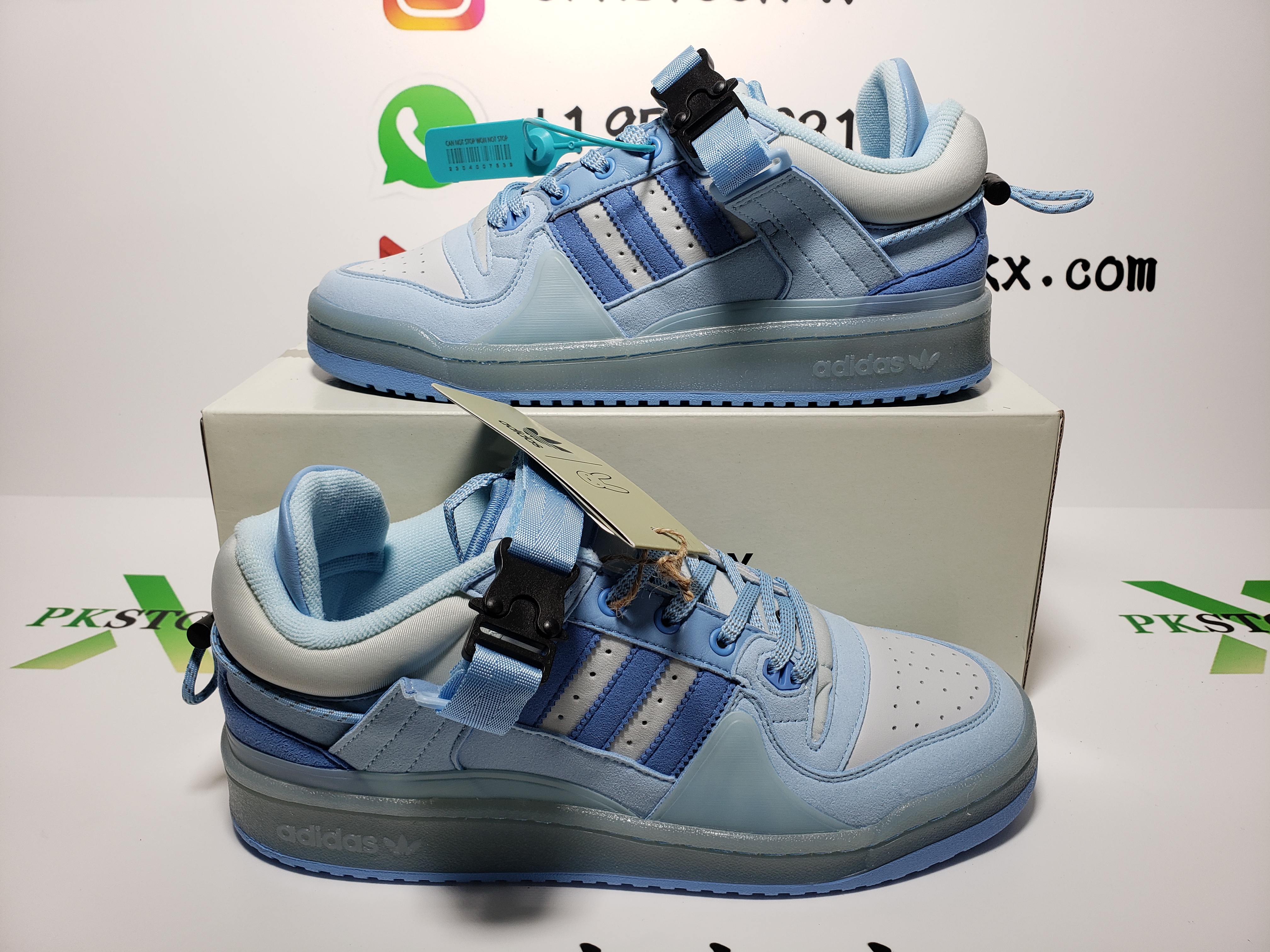Adidas Forum Buckle Low Bad Bunny Blue Tint review G*** 00