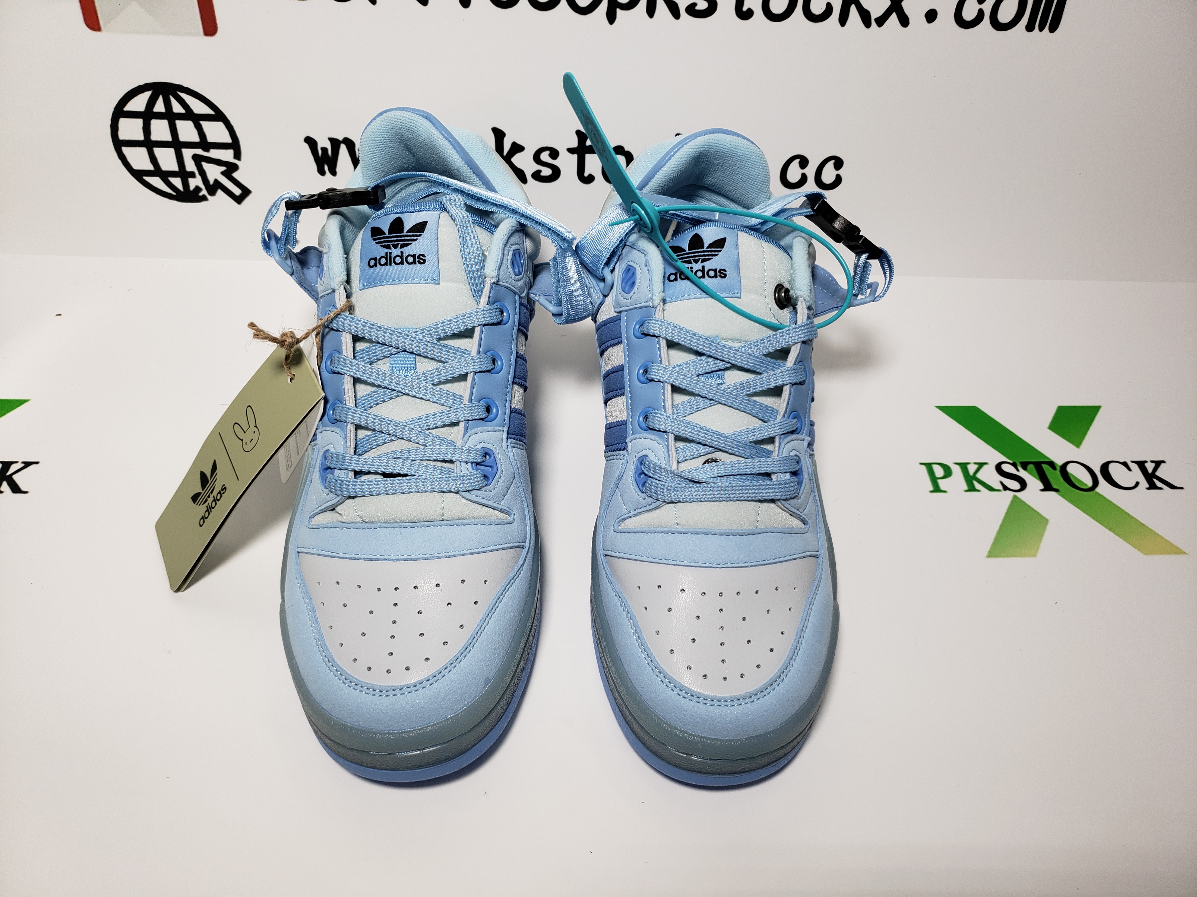Adidas Forum Buckle Low Bad Bunny Blue Tint review G*** 02