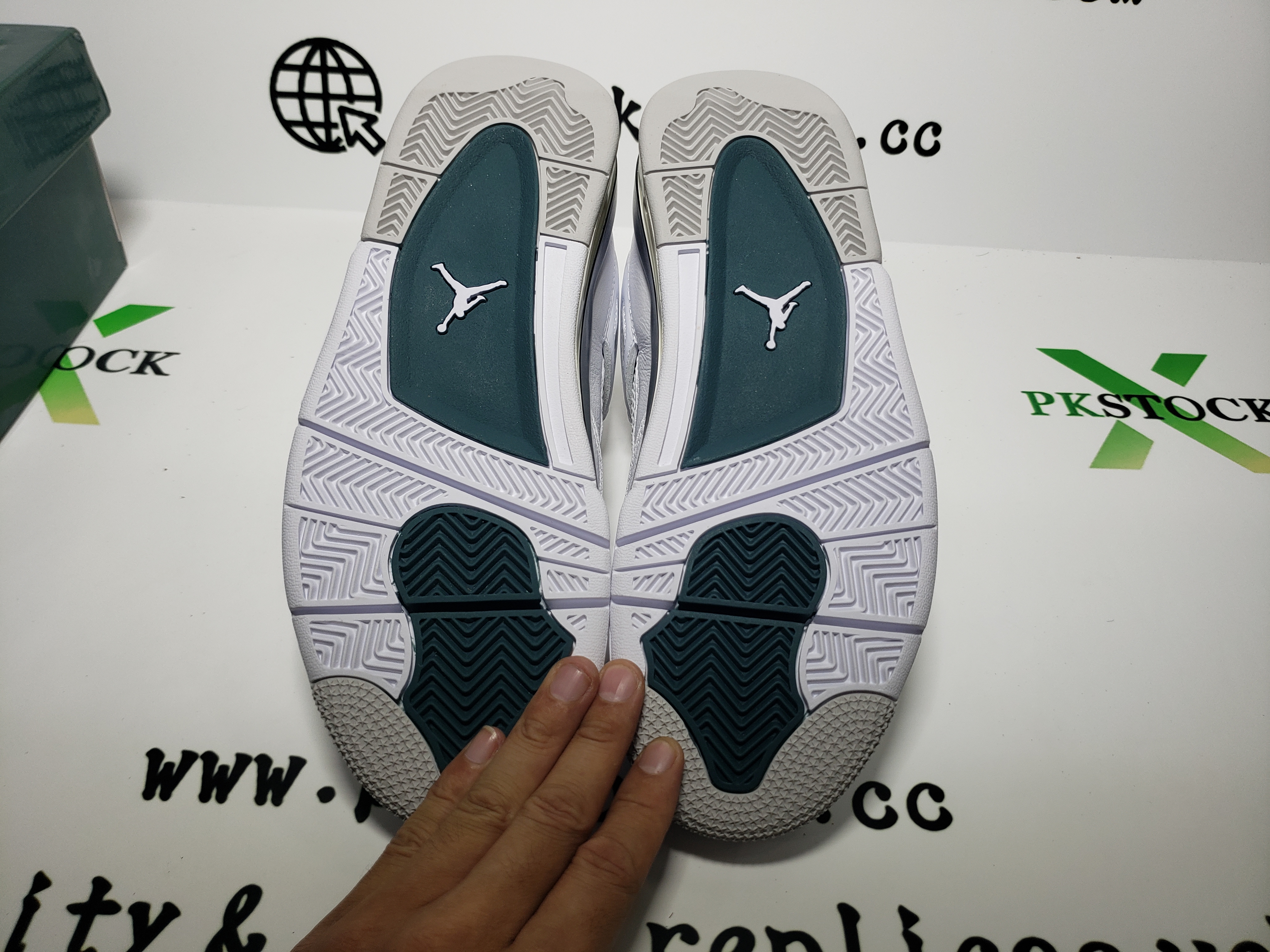 PK God Batch Air Jordan 4 Retro Oxidized Green FQ8138-103  review J*** 04
