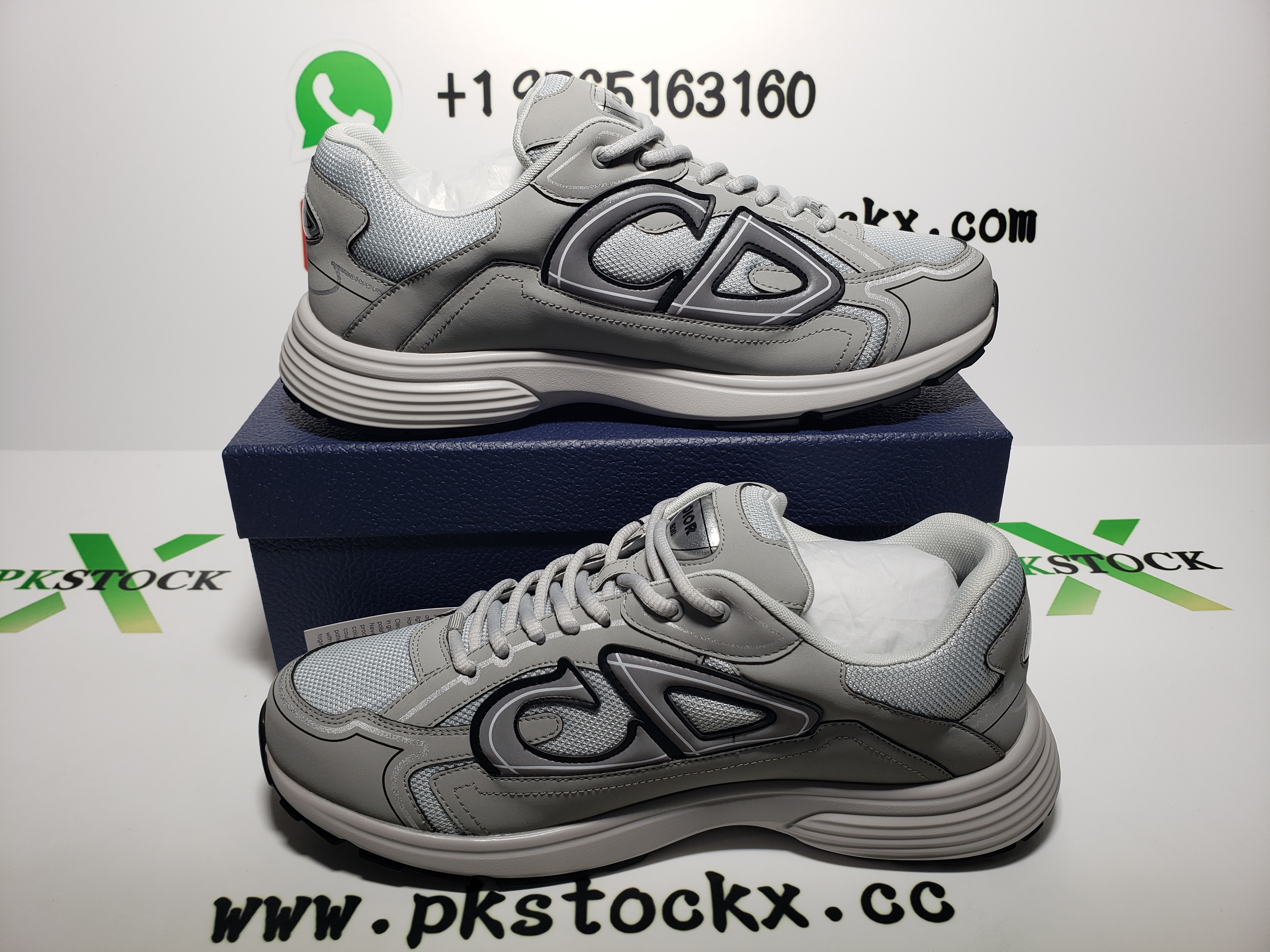 PK God Batch Dior Light Grey 'B30' Sneakers Grey 3SN279ZND-H860 review N*** 01