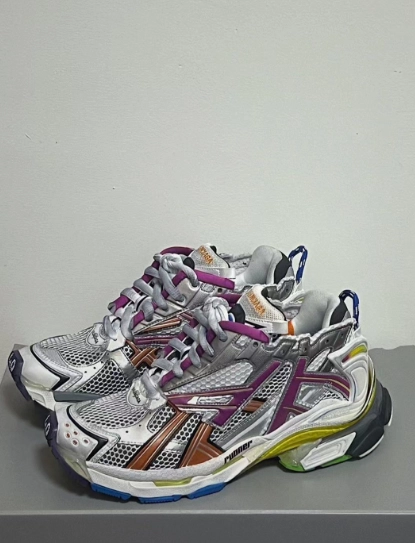 PK God Batch Balenciaga Runner Silver Purple review 