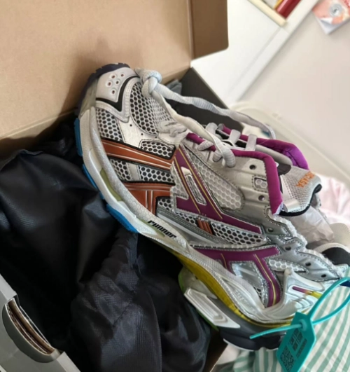 PK God Batch Balenciaga Runner Silver Purple review 