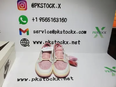 PK God Batch Air Jordan 1 Retro Low OG SP Travis Scott Sail Shy Pink DM7866-600 review F*** 02