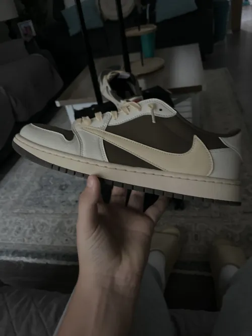【Flash Sale】Air Jordan 1 Retro Low OG SP Travis Scott Reverse Mocha DM7866-162  review 