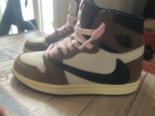 PK God Batch Air Jordan 1 Retro High Travis Scott CD4487-100 review 