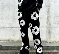 Denim Tears The Cotton Wreath Sweatpants Black review 0