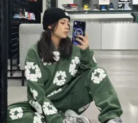 Denim Tears The Cotton Wreath Sweatshirt  Green review 0