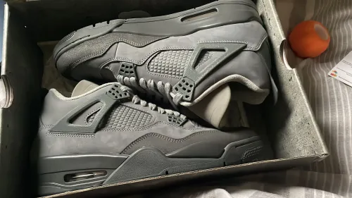 PK God Batch Air Jordan 4 Retro SE Paris Olympics Wet Cement FQ7928-001 review 