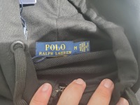 Polo Ralph Lauren Men's Double Knit Full-Zip Hoodie Sweatshirt Black and White review 2