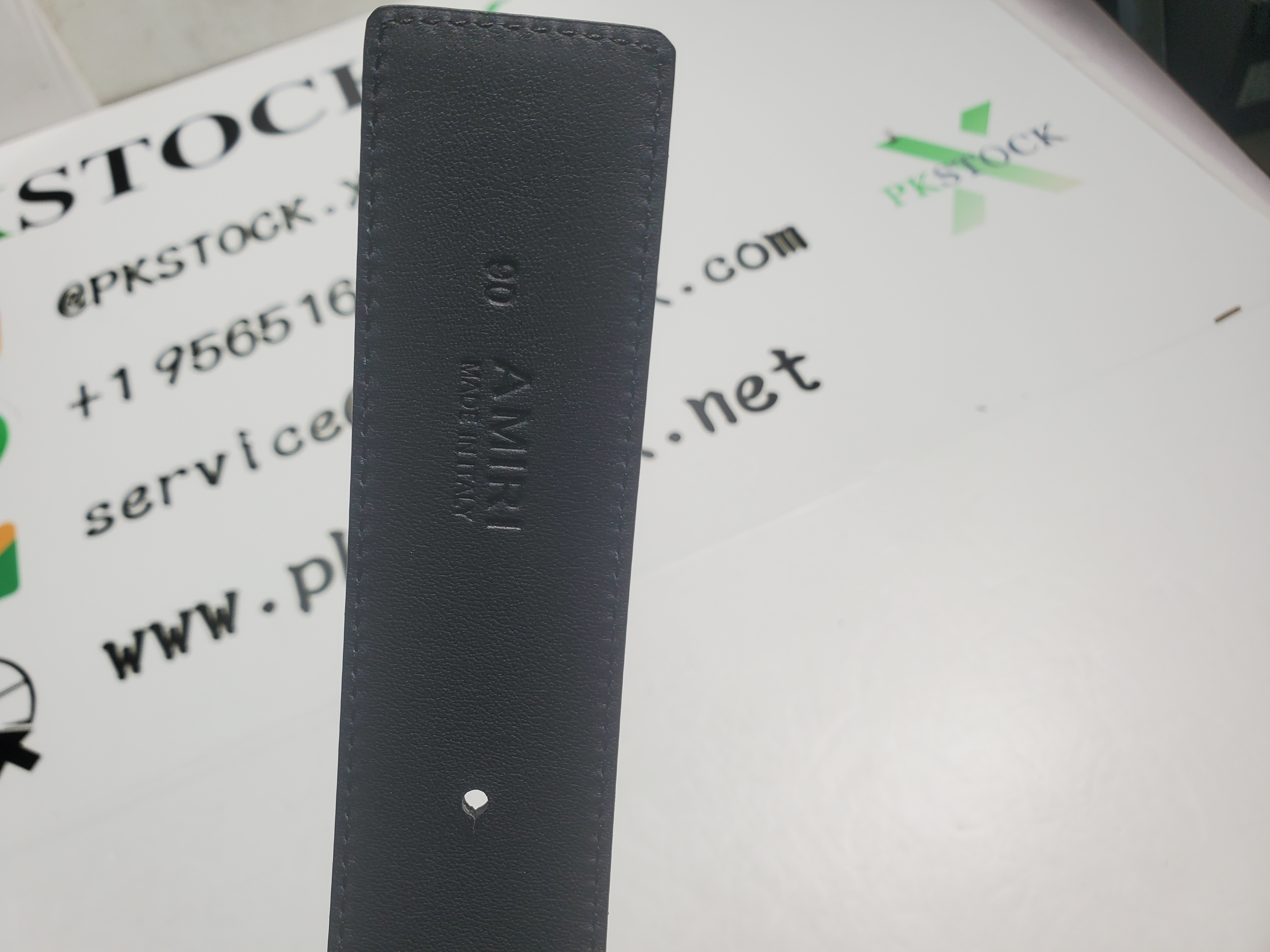 Amiri 4cm MA Nappa Leather Belt Black CK PF23MAL002 001 Black review F*** 03