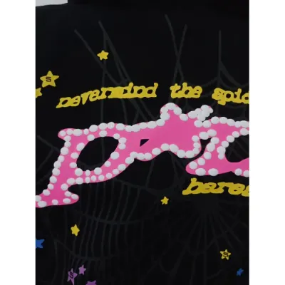 Sp5der P*NK Hoodie Black review V*** 00