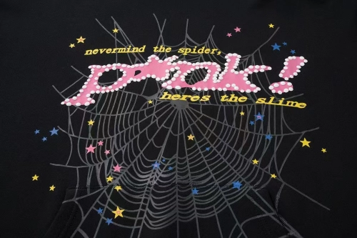 Sp5der P*NK Hoodie Black review 