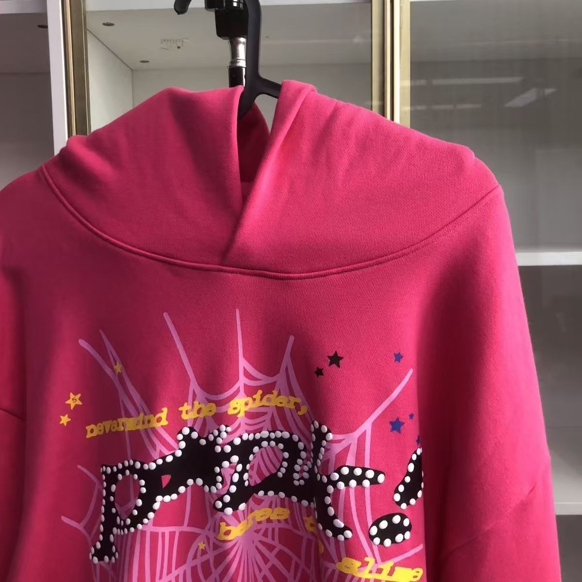 Sp5der P*NK Hoodie Pink review K*** 03