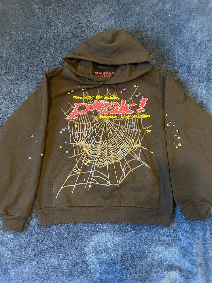 Sp5der P*NK Hoodie Black review E*** 01