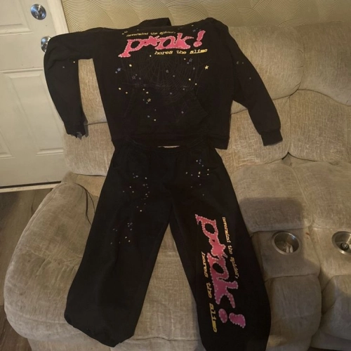 Sp5der P*NK Hoodie Black review 