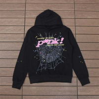 Sp5der P*NK Hoodie Black review 0