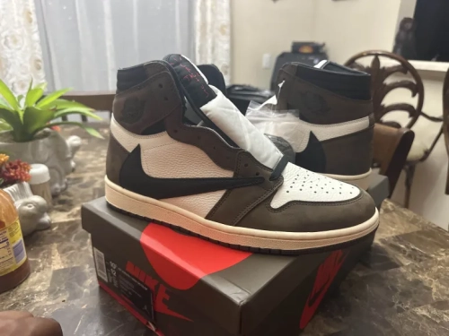 PK God Batch Air Jordan 1 Retro High Travis Scott CD4487-100 review 