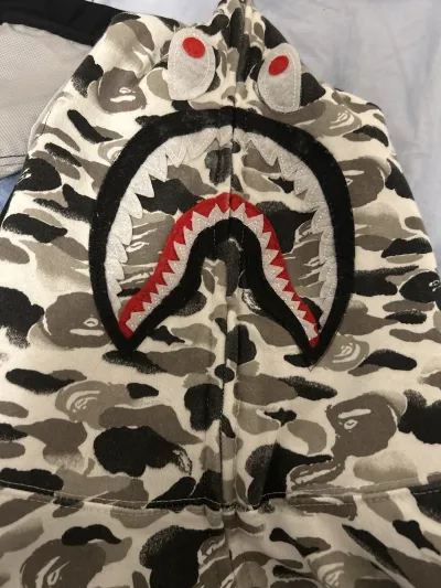 BAPE ABC Camo Double Shark Full Zip Hoodie 'Grey' review Dannu 01