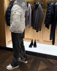 Moncler Maya hooded puffer jacket White review 1
