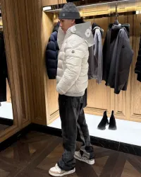Moncler Maya hooded puffer jacket White review 2