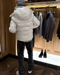 Moncler Maya hooded puffer jacket White review 3