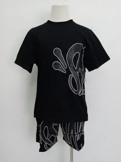 SYNA WORLD LOGO TWINSET BLACK SET review F*** 01